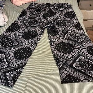 SUPER flowy bandana pants, never worn